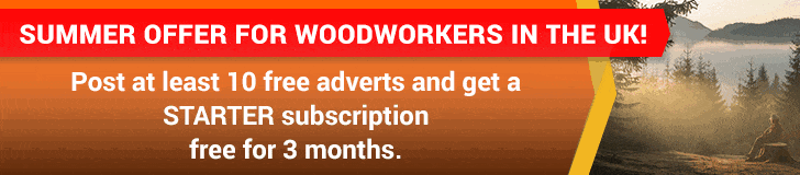 Summer offer for woodworkers in the United Kingdom!