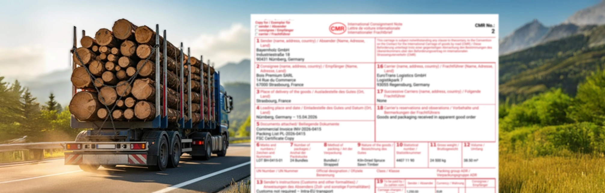 International Consignment Note