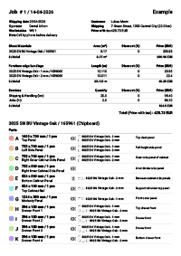 Sample export of plans